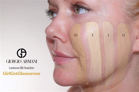 giorgio armani foundation luminous silk shades|armani luminous silk colour chart.